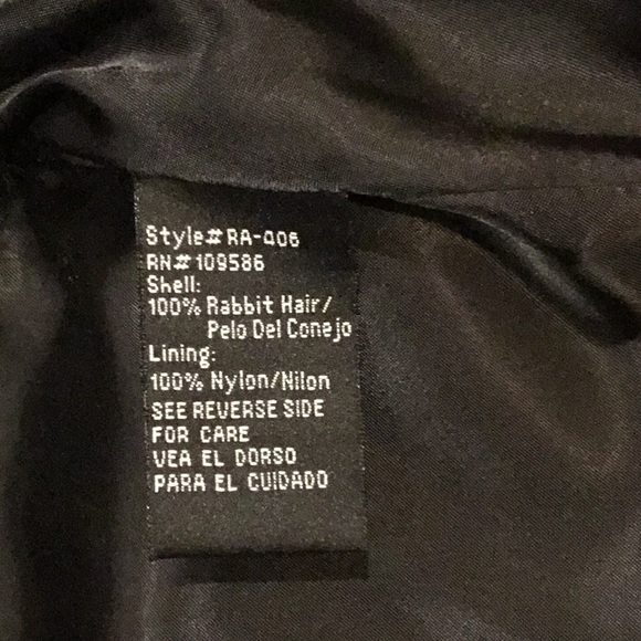 100% Rabbit Fur Cap Sleeve Vest - Picture 2 of 4